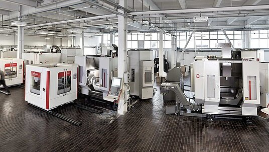 The three Hermle C 42 U five-axis machining centres 
